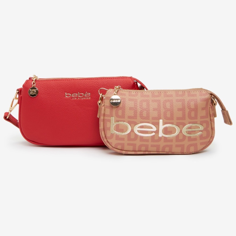 NWT Bebe Moana Two Set Crossbody Red Bags